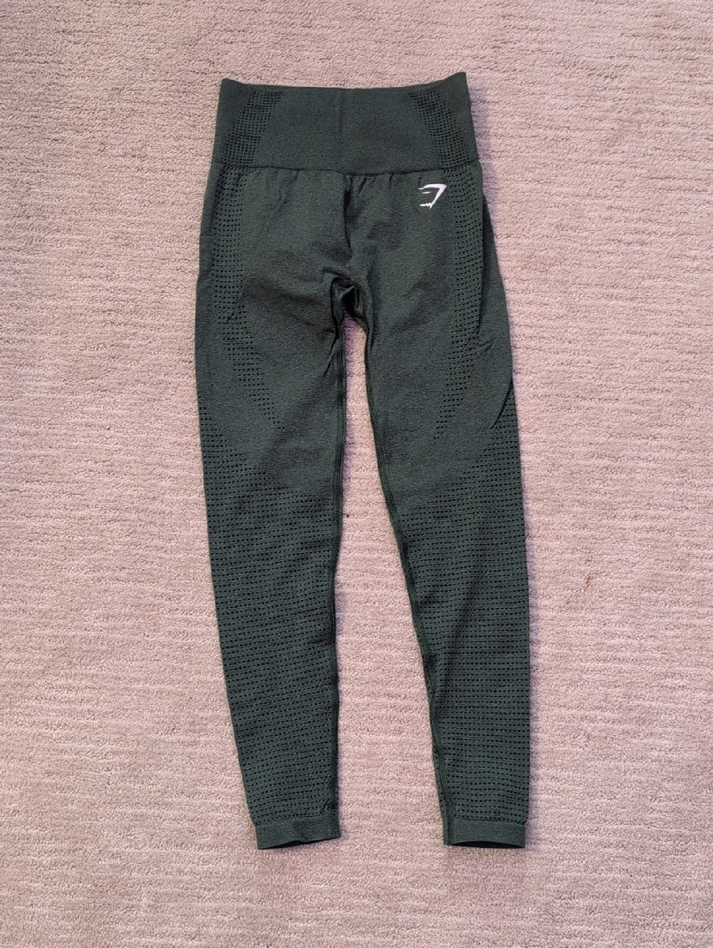 Gymshark Vital 2.0 Seamless High-Waist Leggings - Dark Green Marl